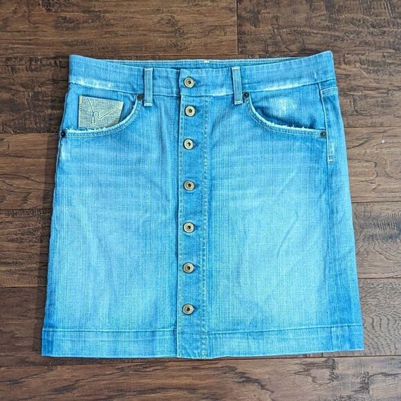 Citizens of Humanity Denim Skirt Button Down 30 - Picture 1 of 8